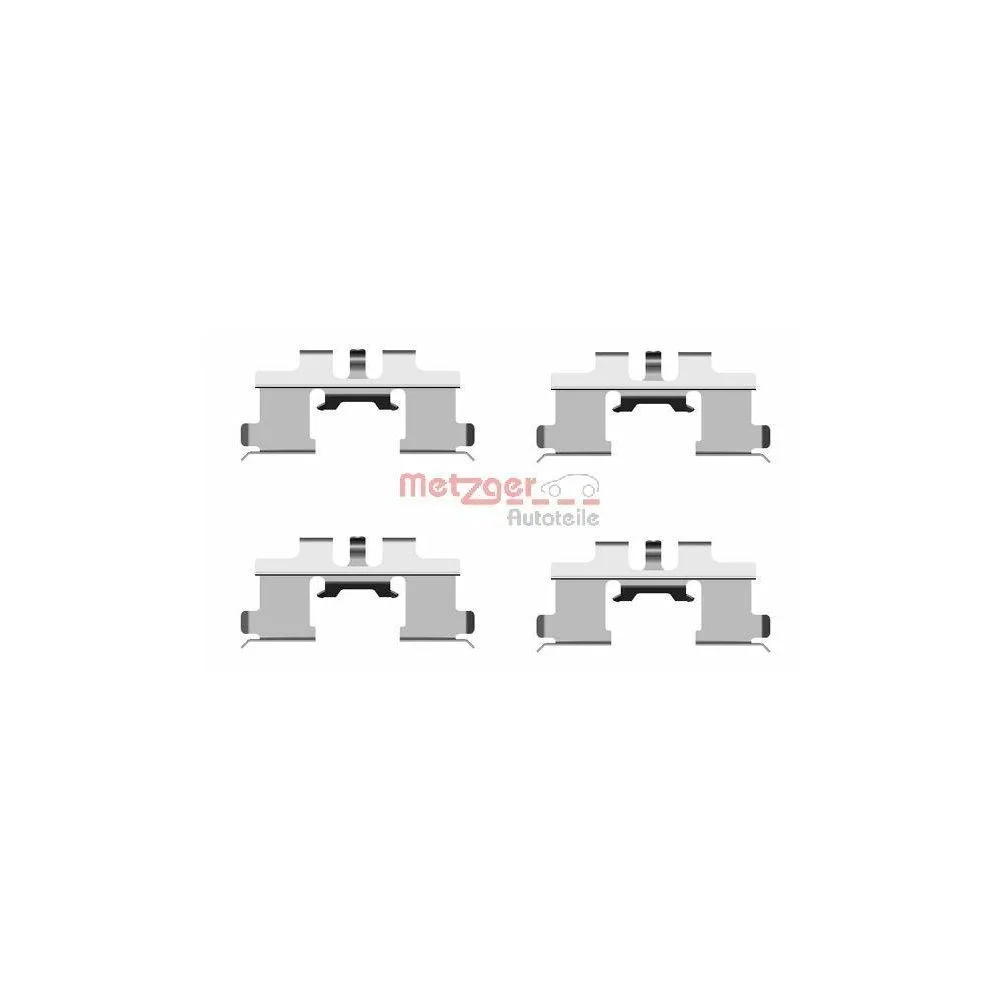 Монтажний комплект гальмівних колодок METZGER 109-1677 GREENPARTS передня вісь, фото №1