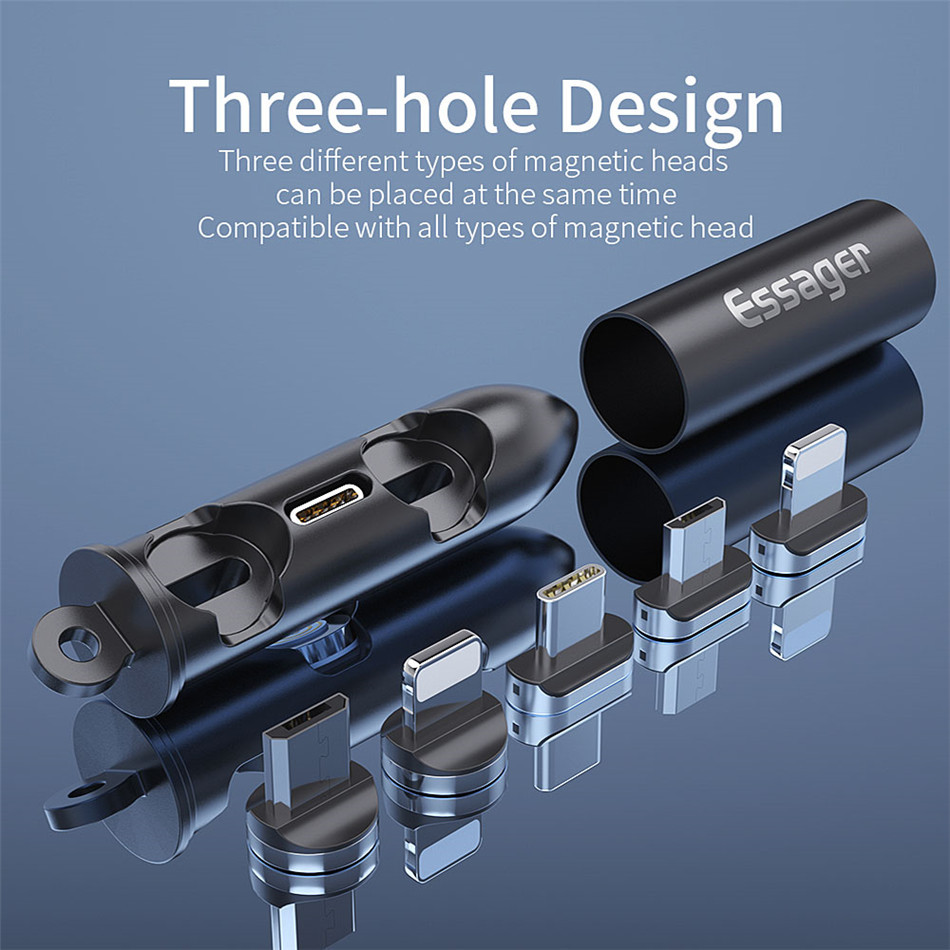 Портативний контейнер чорний ESSAGER для зберігання коннекторів PS, фото №6