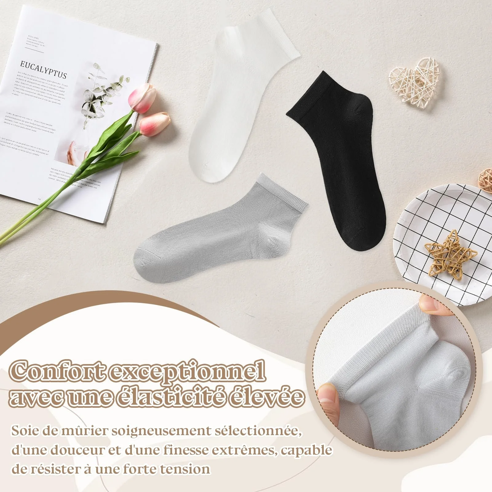 Жіночі спортивні шкарпетки 6 пар 35-38 Тонкі, фото №6