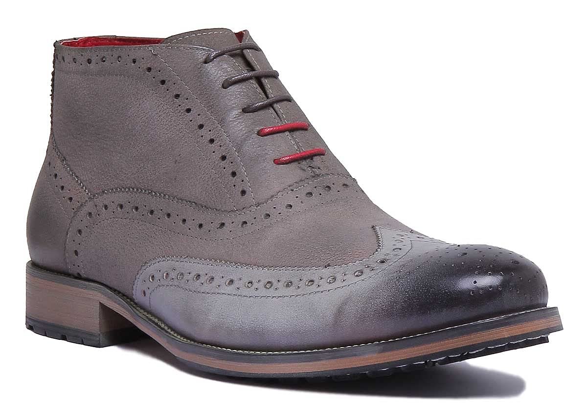 Челсі Justin Reece Rugged Brogue, сірий, фото №2