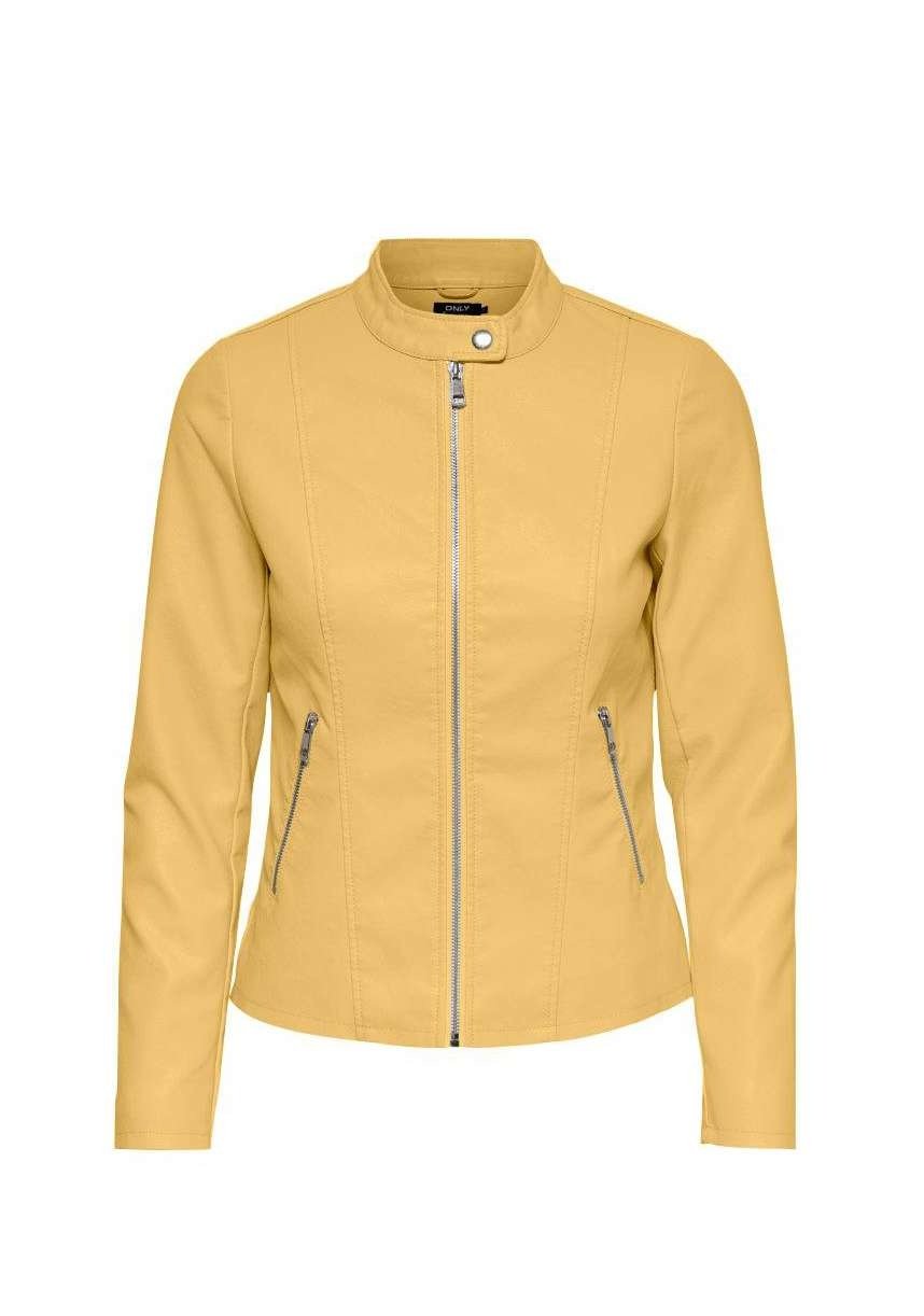 Куртка ONLY ONLMELISA Faux Leather Jacket CC OTW 15205626 Желтый L, фото №1