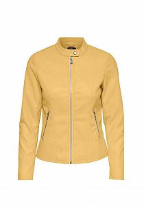Куртка ONLY ONLMELISA Faux Leather Jacket CC OTW 15205626 Желтый XS - Фото 1