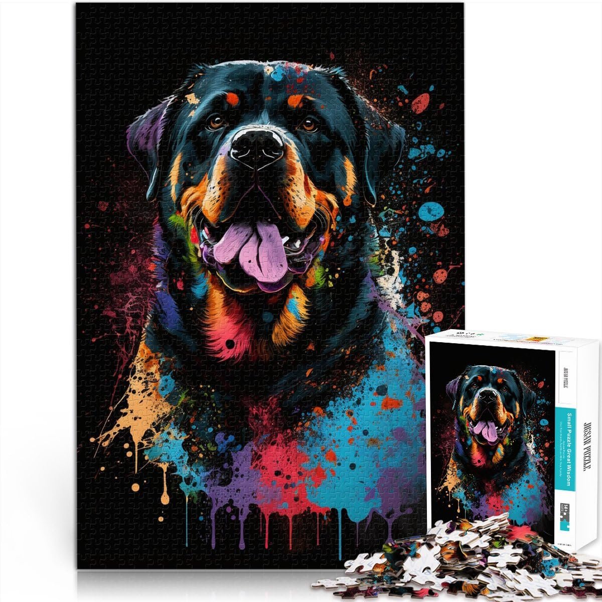 Пазл Rottweiler 1000 элементов 19.7 x 29.5 дюймов, фото №1