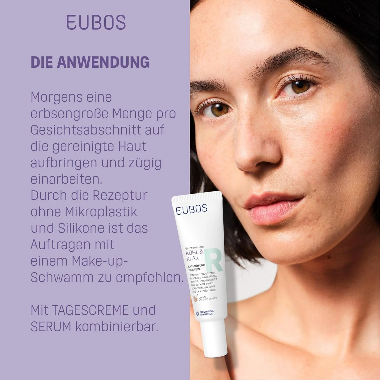 Крем EUBOS Cool & Clear Anti-Redness SPF 50 для почервонілої шкіри 30 мл, фото №7