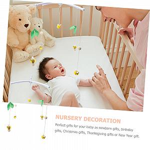 Подвеска KOMBIUDA Small Bee Christmas Crib Accessory Пчела Пластик Держатель synthetic.ua - Фото 1