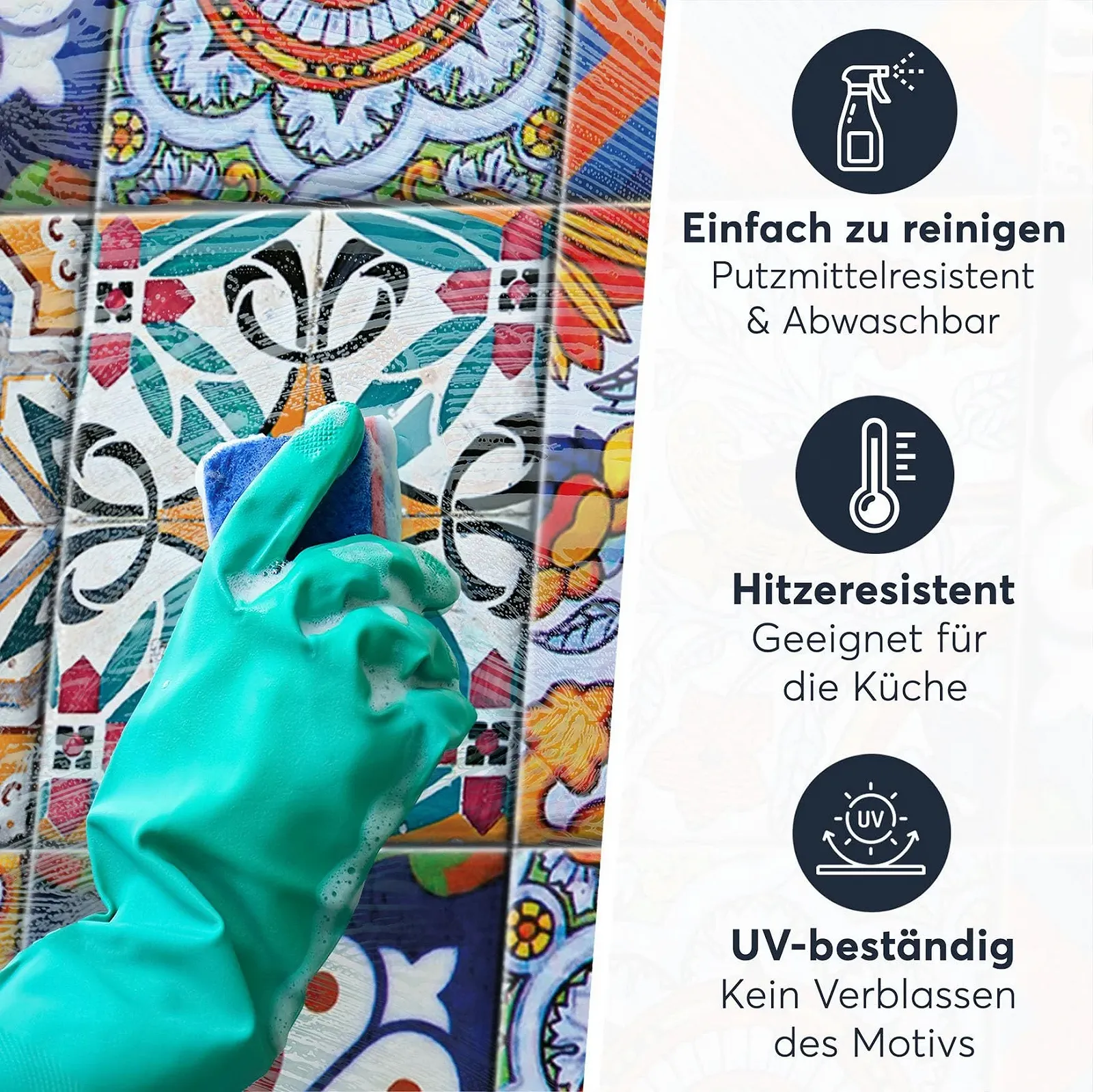 Наклейка для плитки creatisto Portuguese Tiles Самоклеюча 15 x 20 см Набір 9 шт., фото №6