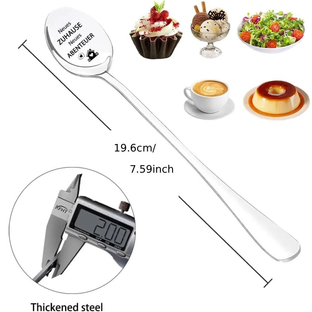 Ложка кавова з гравіюванням Housewarming Gift, набір 2 шт., фото №2