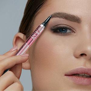 Олівець Augenbrauenstift Антрацитовий Зі Щіткою 3D 4-Вилковий 1,5 мл synthetic.ua - Фото 1