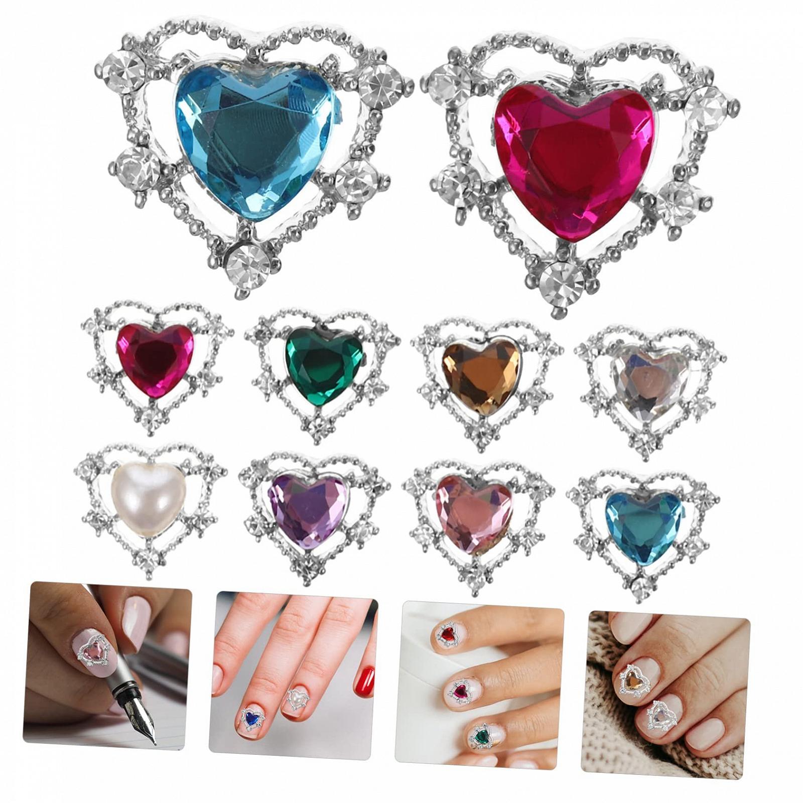 Стразы для ногтей FRCOLOR 20 шт. Блестящие украшения для маникюра для творческого дизайна ногтей Многофункциональные для ногтей, мобильных телефонов и поделок, фото №5