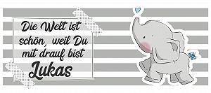 Детская Кружка Elephant Eli Love Emmapünktchen с возможностью выбора имени, включая подарочную упаковку (Пластик) synthetic.ua - Фото 1