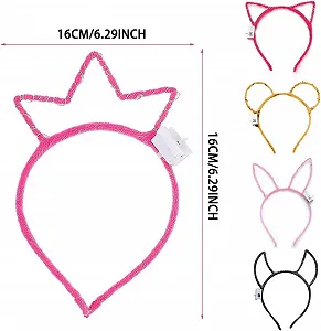 Набор обручей на голову со светодиодами, 12 штук synthetic.ua - Фото 1