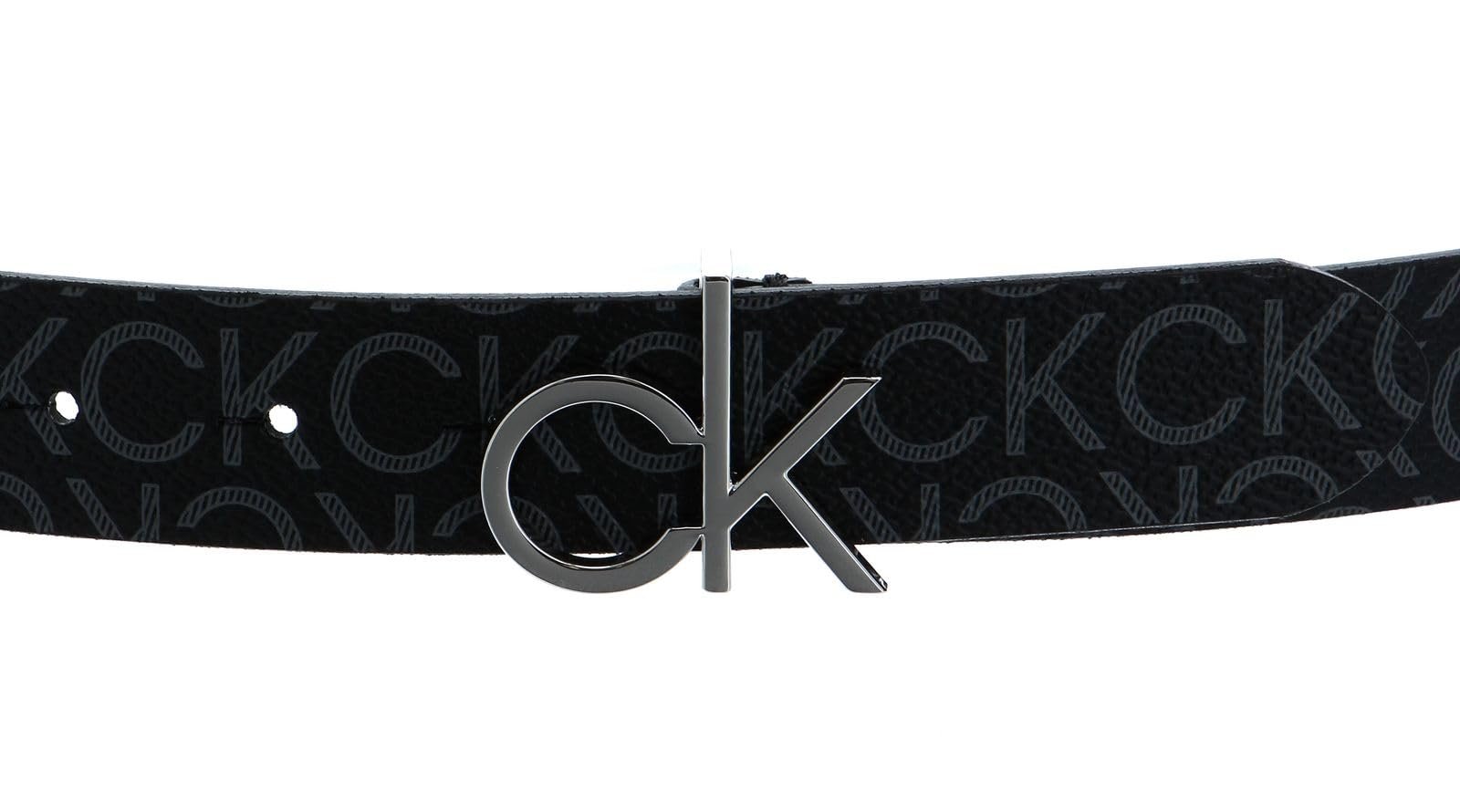Ремень Calvin Klein Re-Lock Logo 30 мм Mono W105 Черный Mono, Черный Mono, фото №2