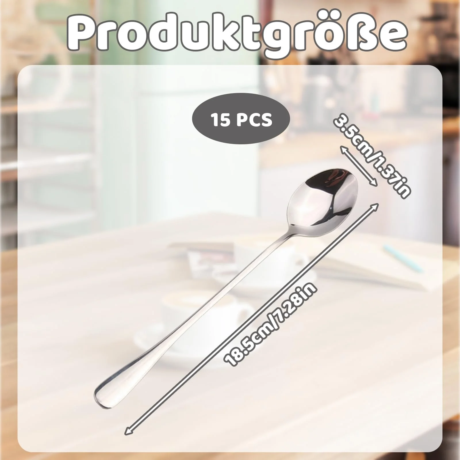 Ложка для лате макіато, набір, довгі, фото №2