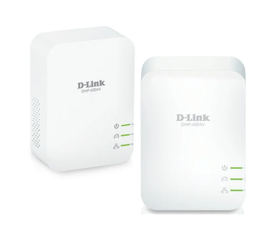Комплект адаптерів Powerline D-Link DHP-601AV / 1000 Мбіт/с / Gigabit LAN / Dual-Band / Білий, фото №1