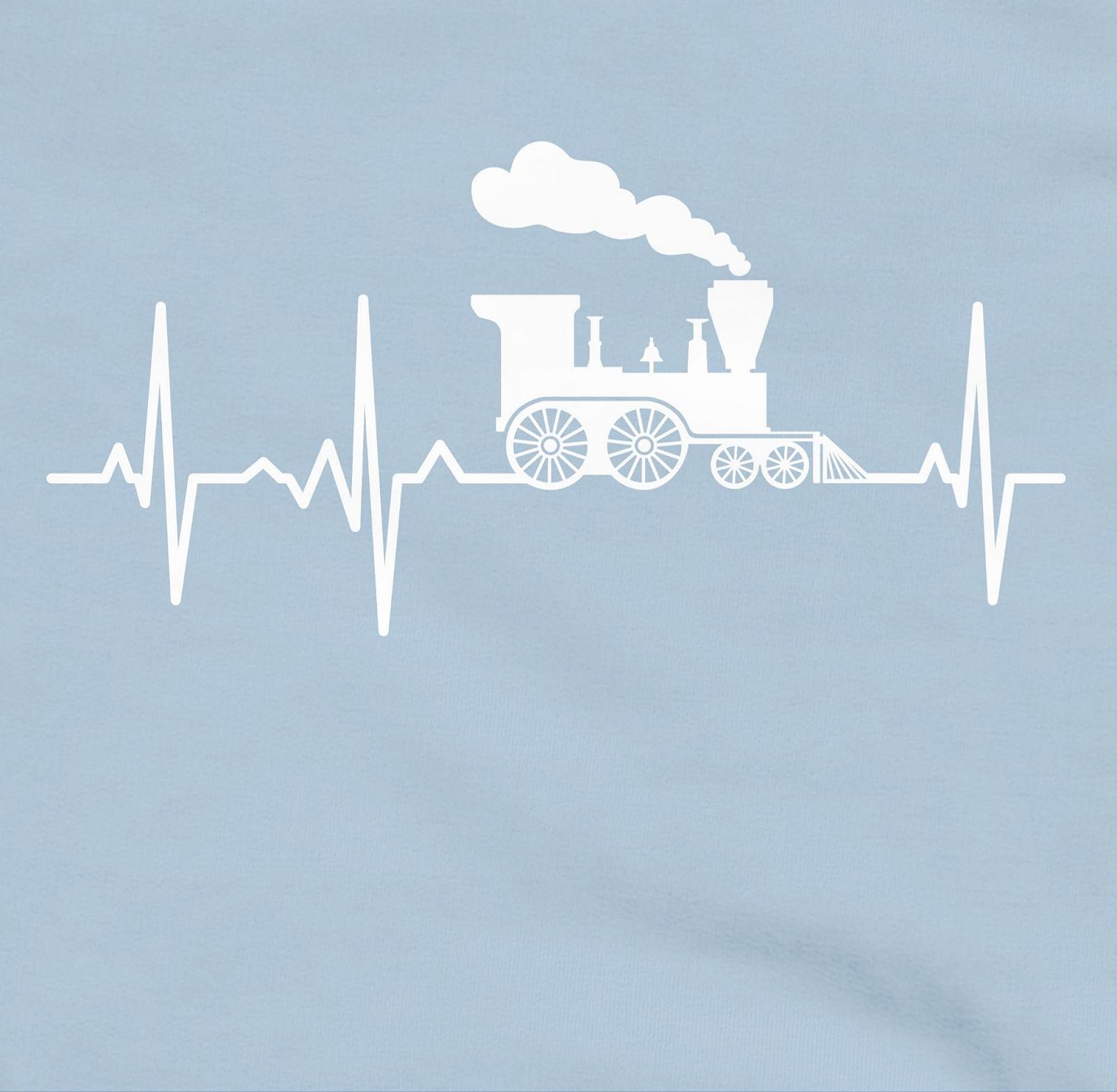 Детская Толстовка для Мальчиков и Девочек Shirtracer Паровоз Сердцебиение Белый, фото №2