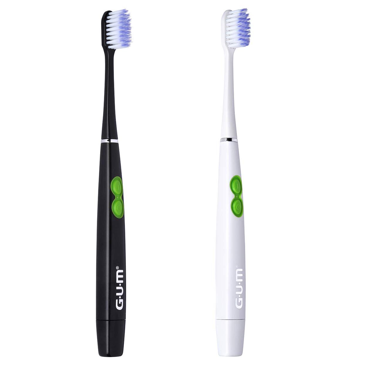 Звукова зубна щітка GUM ActiVital на батарейці Біла або Чорна, фото №1