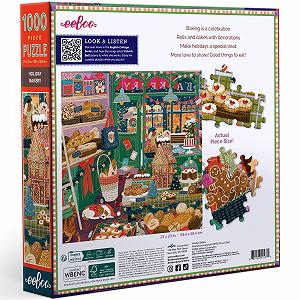 Пазл Eeboo Christmas Baking 1000 элементов 58.5 см x 58.5 см synthetic.ua - Фото 1