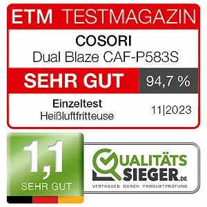 Мультипіч COSORI Dual Blaze XXL 6.4 л (1.8 кг) WiFi 12 функцій 1700 Вт Молочно-біла synthetic.ua - Фото 1