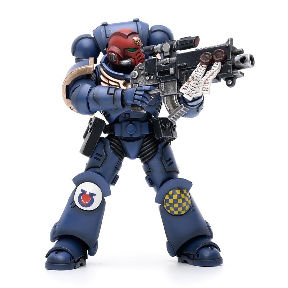 Фигурка JOYTOY Warhammer 40,000 1/18 Ultramarines Heroes of The Chapter Brother Veteran Sergeant Castor, фото №1