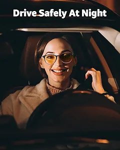 Поляризовані окуляри для водіння вночі/в туман Myiaur Жовті synthetic.ua - Фото 1