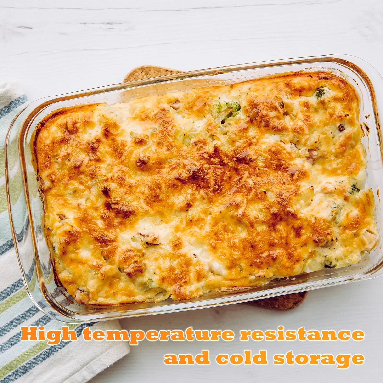 Форма для запекания стеклянная 1 л из боросиликатного стекла прямоугольная 26 x 15 x 4.5 см с ручками, фото №5 Форма для запекания стеклянная 1 л из боросиликатного стекла прямоугольная 26 x 15 x 4.5 см с ручками, фото №5