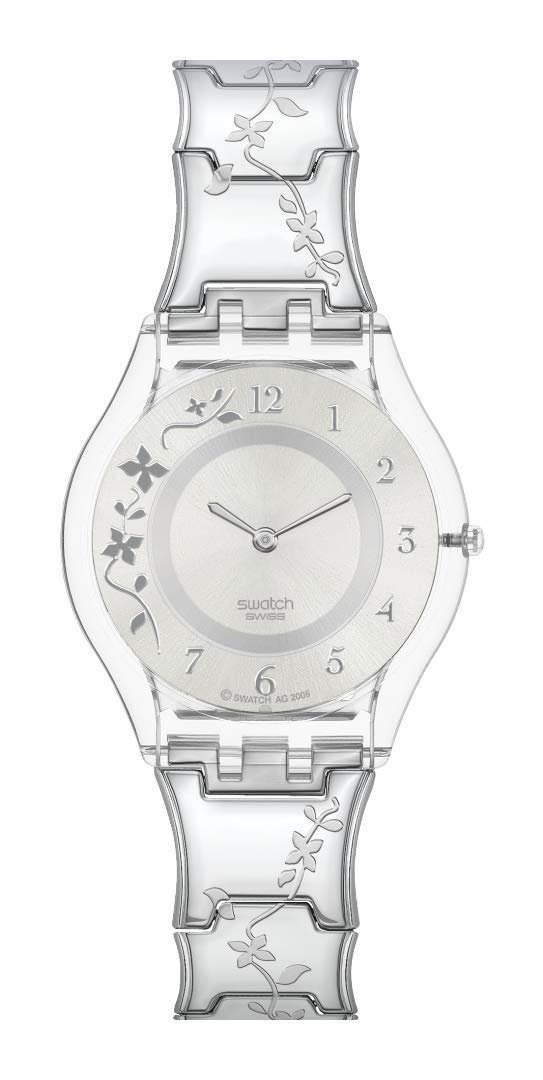 Годинник Swatch CLIMBER FLOWERY Унісекс SS08K100G Сірий Квітковий, фото №1