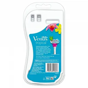 Одноразовая бритва Gillette Venus Tropical 3 лезвия 3 шт synthetic.ua - Фото 1