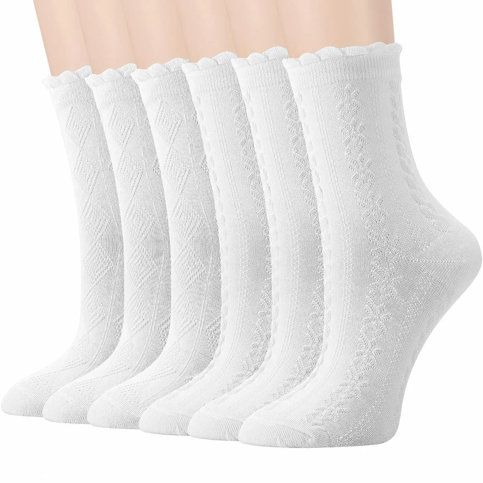 Шкарпетки з оборками Жіночі 35-40 Бавовняні, фото №1 Шкарпетки з оборками Жіночі 35-40 Бавовняні, фото №1