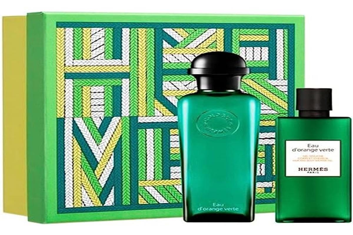 Подарунковий набір HERMÈS Eau d'Orange Verte (EDC 100 мл + Гель для душу 80 мл), фото №1