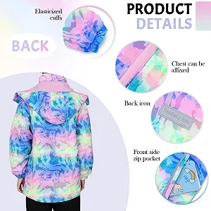 Софтшелл куртка Sukutu Детская дождевая куртка Водонепроницаемая куртка для девочек Утепленная куртка Градиентная ветрозащитная куртка synthetic.ua - Фото 1