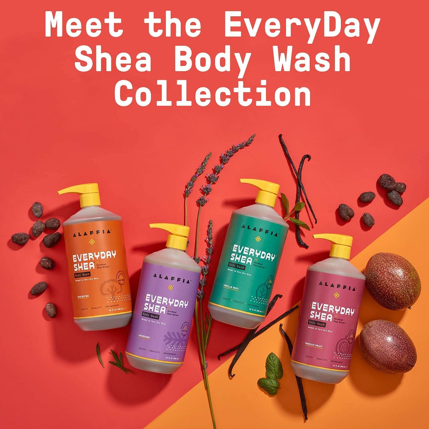 Гель для душу Jeden Tag Shea Passion Fruit зволожуючий 950 мл, фото №6