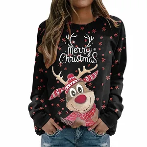 Хеллоуинский Пуловер Женский Свитшот с Длинными Рукавами, Круглым Вырезом, Принтом Паука, Смешные Повседневные Блузки, Осенне-Зимний Уличный Оверсайз Джемпер - Фото 1