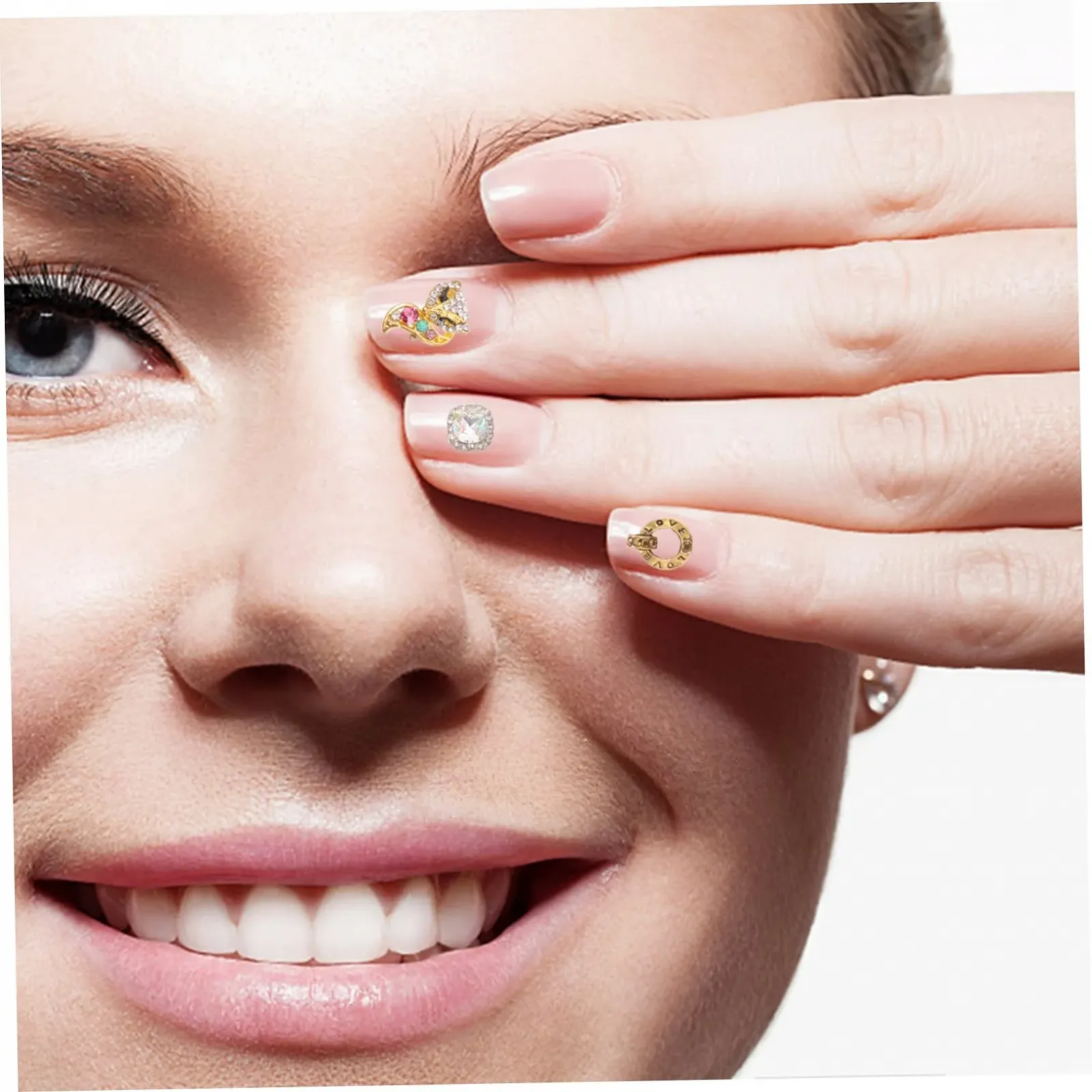 Стрази для нігтів FRCOLOR 100 шт, сплав, для творчого дизайну, манікюру, універсальне використання для мистецтва, фото №9