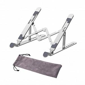 Подставка для ноутбука из алюминиевого сплава, складная, портативная, регулируемая по высоте, для ноутбука, планшета, с быстрым рассеиванием тепла и компактным дизайном - Фото 1