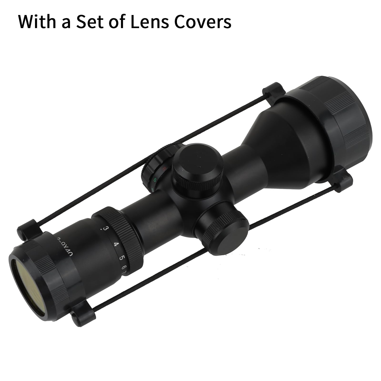 Оптическая труба ToopMount ZF 3-9 x 40 Компактный монокуляр с крышками для линз и 4 x кольцами крепления, 25,4 мм 1 дюйм трубка искатель, ударопрочность 650G 1/4 MOA Красный/Зеленый прицел зеленый многослойный, фото №5