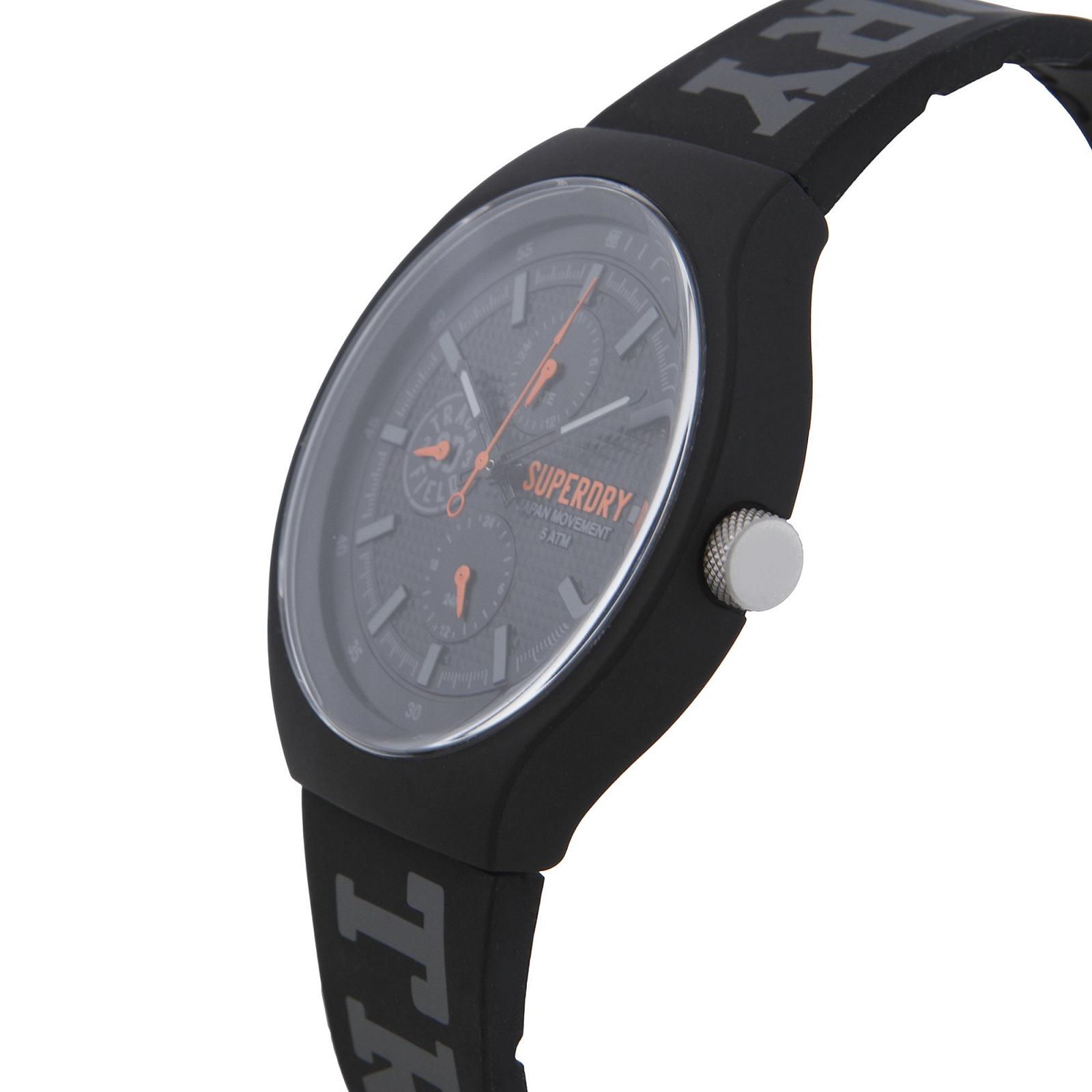 Чоловічий аналоговий кварцовий годинник Superdry SYG188BB із силіконовим ремінцем, фото №2