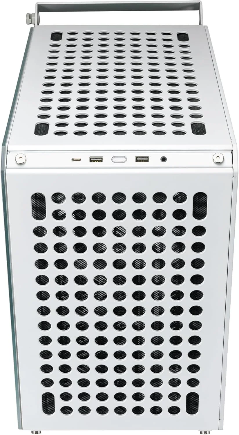Корпус Cooler Master Qube 500 Flatpack / Без БП / EATX / USB Type-C / Стекло / Белый, фото №6