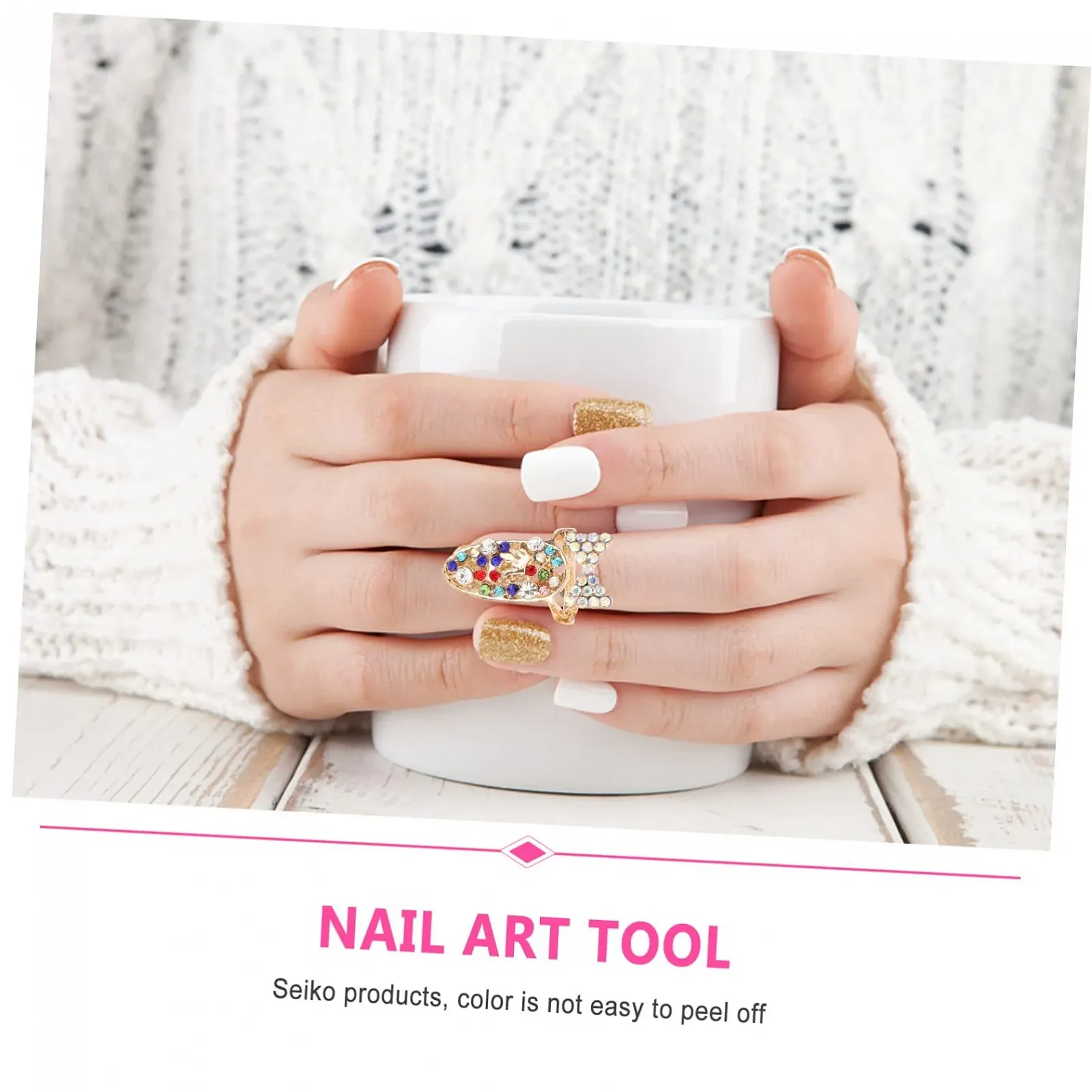 Набор страз для ногтей WOONEKY 3 шт. Модные украшения для маникюра, драгоценные камни и подвески, 12 шт. x 3, фото №9