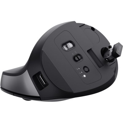 Мышка Trust Bayo+ Ergonomic Wireless/Bluetooth Black (25146), фото №6 Мышка Trust Bayo+ Ergonomic Wireless/Bluetooth Black (25146), фото №6