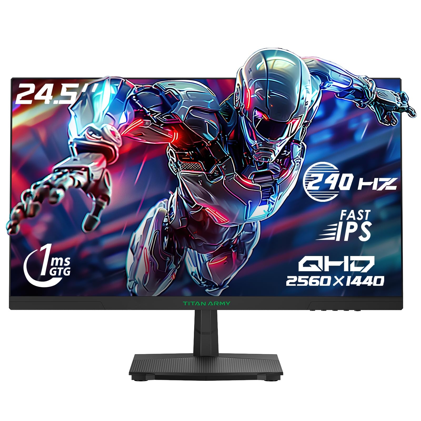 Монитор TITAN ARMY Gaming P2510S 240Hz 1ms 24.5 дюйма QHD 2560 x 1440, фото №1