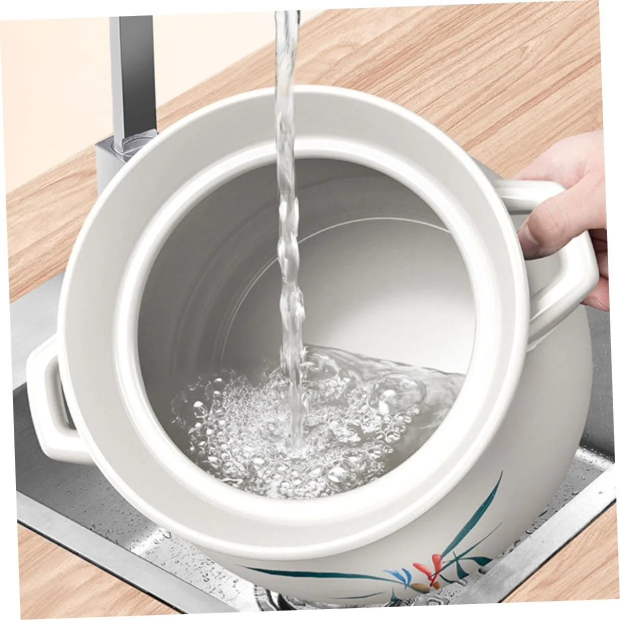 Кастрюля Toyvian керамическая термостойкая для супов и тушения, фото №5