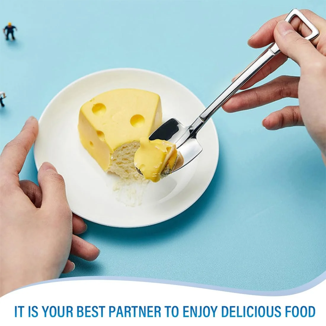 Ложка десертна з нержавіючої сталі, набір 10 штук, фото №6