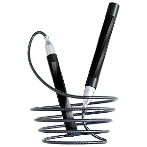 Скакалка Professional Professional Steel Wire регульована з підшипниками та силіконовим покриттям - Фото 1