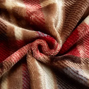 Одеяло DREAMLANDING для дивана 230 x 260 см Красная Клетка Мягкое Одеяло Пушистое Мягкое Красочное Большое Декоративное Ультра Плюшевое Охлаждающее Одеяло для Сна synthetic.ua - Фото 1