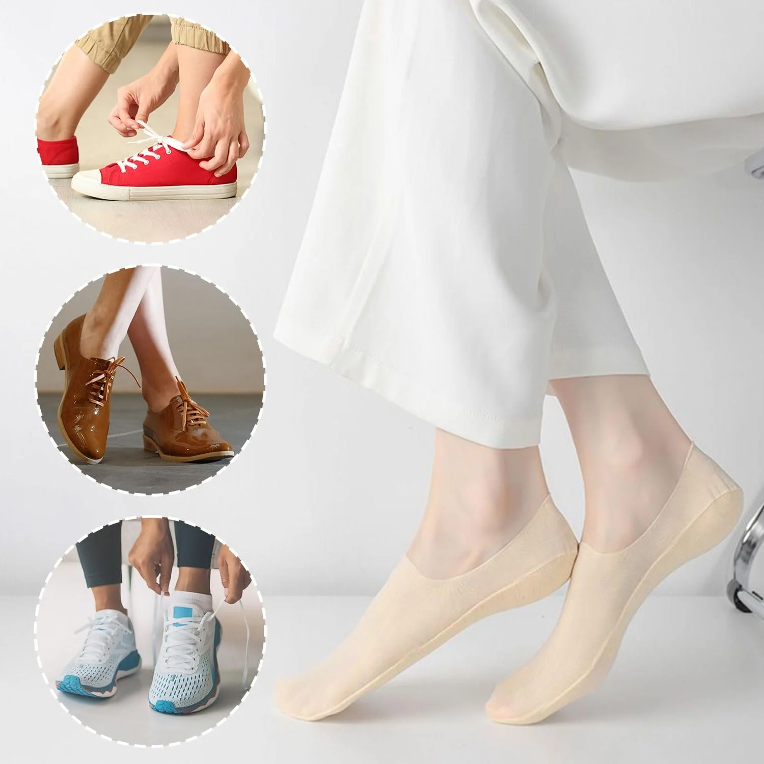 Шкарпетки No Show для жінок, низькі шкарпетки, фото №5 Шкарпетки No Show для жінок, низькі шкарпетки, фото №5