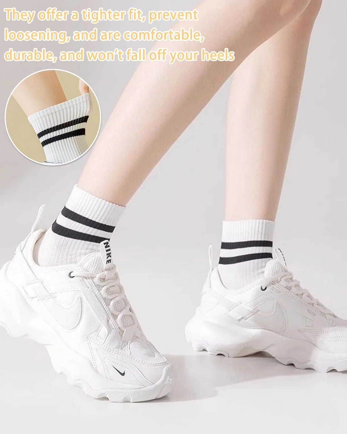 Спортивные носки Хлопковые в полоску 38-43 - 6 пар, фото №4