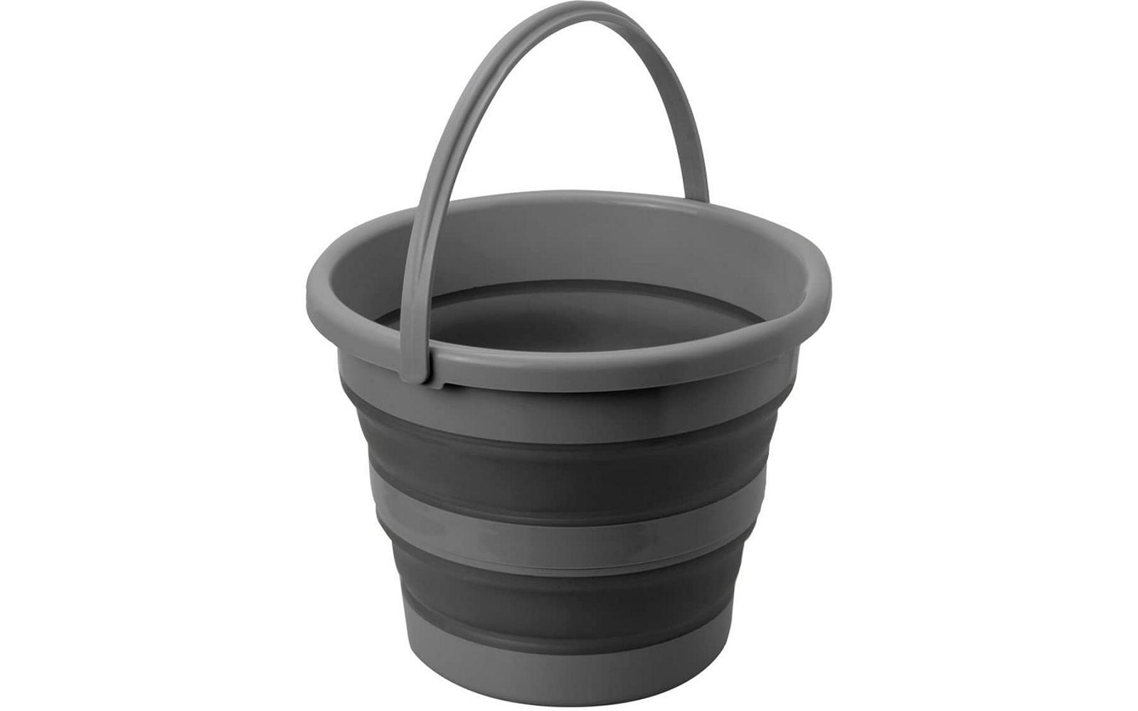 Миска складная BRUNNER Collapsible Drum Fold-Away, 15 л, пластик, черный/серый, фото №1