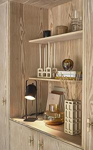 Настільна лампа Villa Collection Nesvik 18 x 12.7 x 45 см Чорна synthetic.ua - Фото 1