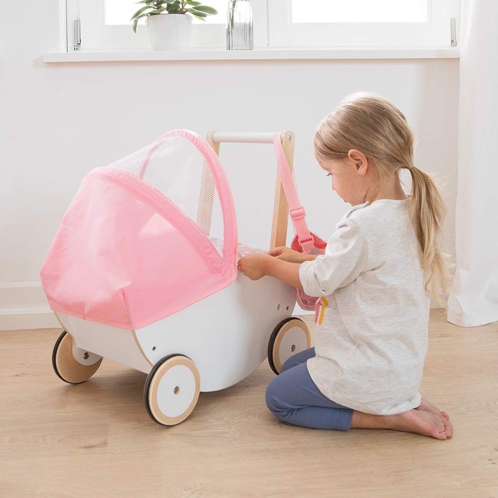Деревянная Howa 2550 Коляска для кукол со складным капюшоном, фото №5 Деревянная Howa 2550 Коляска для кукол со складным капюшоном, фото №5