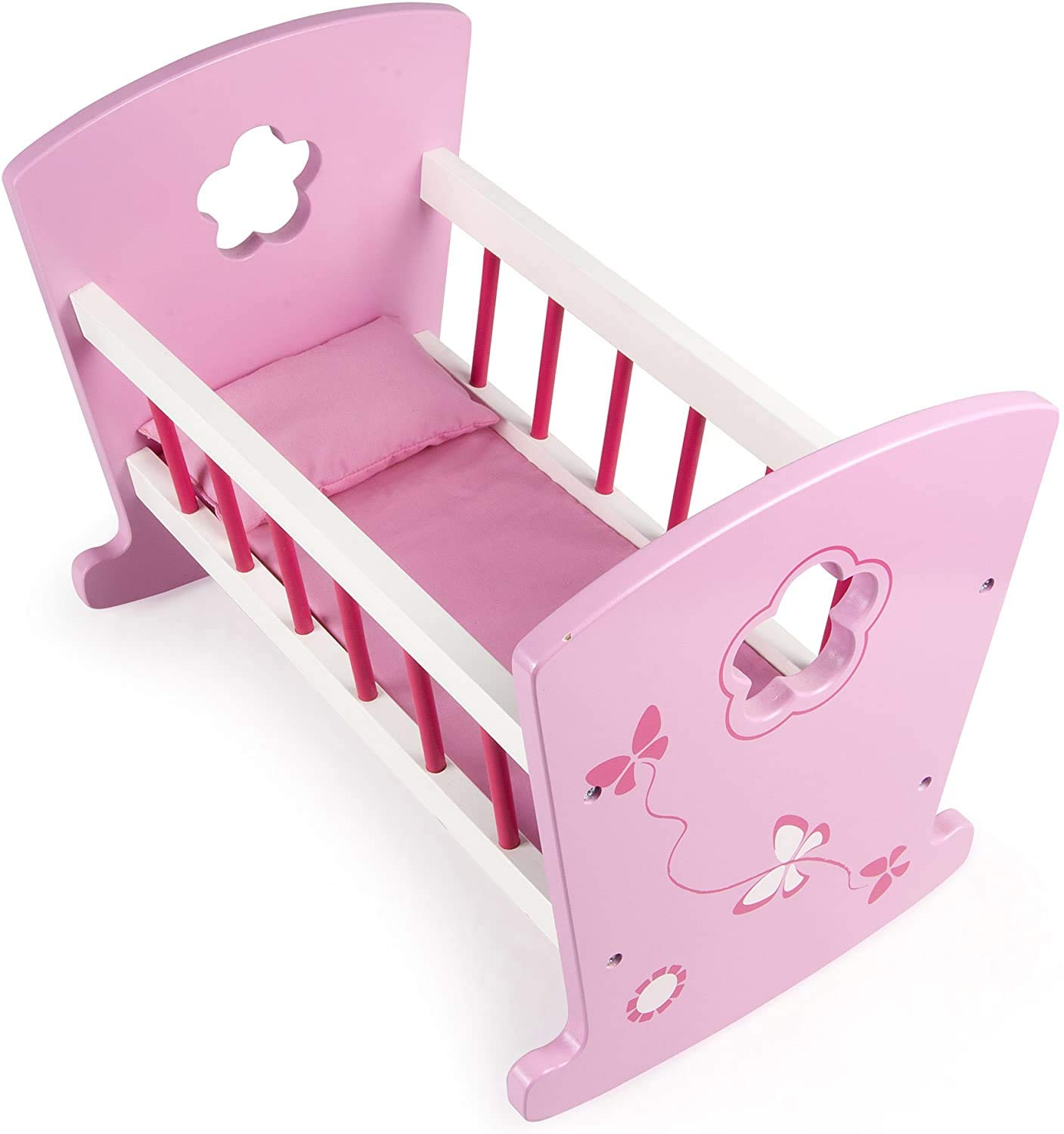 Люлька Leomark Дерев'яна Рожеві Метелики, фото №3